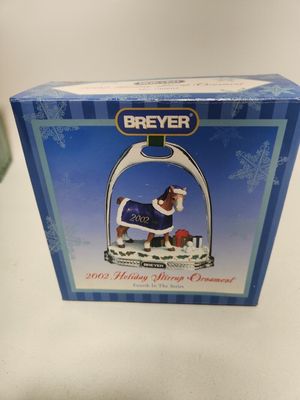 Breyer 2002 Holiday Stirrup Ornament 4th in Series #700602 Horse Christmas w/box
